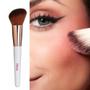 Imagem de Pincel Chanfrado para Blush Make Me Glam Rose Gold Ricca