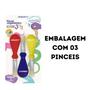 Imagem de Pincel com pega ergonomico ponta redonda colorjoy c/03un - Leonora