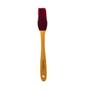 Imagem de Pincel Culinário Cozinha Silicone Cabo Madeira Formas Assadeiras Utensilio Cozinha Excalibur 22cm