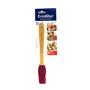 Imagem de Pincel Culinário Cozinha Silicone Cabo Madeira Formas Assadeiras Utensilio Cozinha Excalibur 22cm