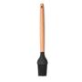 Imagem de Pincel de Cozinha em Silicone Cabo Madeira Grande 32cm Preto