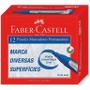 Imagem de Pincel marcador faber-castell permanente kit 3 caixas azul preto e vermelho