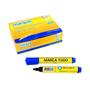 Imagem de Pincel Marcador Permante Maripel Azul Cx com 12 Unid