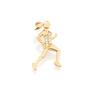 Imagem de Pingente banhado ouro 3x 24k 18k e 22k feminino menina mulher atleta corrida zircônias rommanel 541724