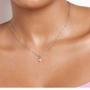 Imagem de Pingente banhado ouro 3x 24k 18k e 22k ou prata 925 feminino solitário zircônia coração rommanel 542447 340003
