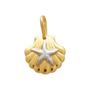 Imagem de Pingente Concha 13mm Com Estrela Do Mar Estampada Com Rdio