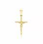 Imagem de Pingente Crucifixo Jesus Cristo Folheado Ouro 18k