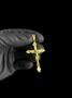 Imagem de Pingente Cruz Jesus 3D (M) - Banhado A Ouro 18K