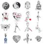 Imagem de Pingente De Cruz De Prata 925 Feminino, Asas De Anjo, Enfermeira, Médico, Pulseira, Joias, Contas De