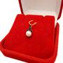 Imagem de Pingente de Pérola Natural Com Zircônias Pretas Ouro 18k