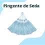 Imagem de Pingente De Seda Tassel - Franja - Azul Bebê - Com 50 Unidades - Nybc