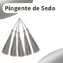Imagem de Pingente De Seda Tassel - Prata - Com 100 Unidades - Nybc