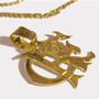 Imagem de Pingente Flamengo Crf Banhado A Ouro 18K 4X4Cm