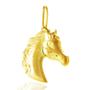 Imagem de Pingente Ouro 18k Cara De Cavalo Fosco Trabalhado Country R017