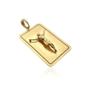 Imagem de Pingente ouro 18k placa retangular com Cristo