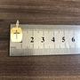 Imagem de Pingente Ouro 18k Placa Retangular Curvada Fosca com Cruz Vazada R042