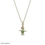 Imagem de Pingente Prata c/ Ouro 18K Menina com Zircônias 14x12mm