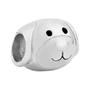 Imagem de Pingente Prata Link Cachorro Tubo com Resina Preta 9x11mm