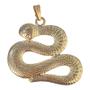 Imagem de Pingente Serpente Cobra Orixás Umbanda 4,1 cm Dourado