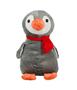 Imagem de Pinguim Cinza Cachecol Vermelho 30cm - Pelúcia