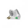 Imagem de Pino 3 Saidas 2 Polos+Terra Daneva Branco Dn1676 - Kit C/12