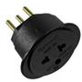 Imagem de Pino Adaptador Interneed 2 Polos+Terra Universal 10A. Preto 44819 - Kit C/10 Pecas