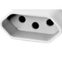 Imagem de Pino Femea 2 Polos+Terra Perlex 10A Branco 2043Brc/10 - Kit C/10