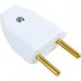 Imagem de Pino Macho 2 Polos Perlex Macico 10A Branco 1041Brc/10 - Kit C/10