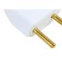 Imagem de Pino Macho 2 Polos Perlex Macico 10A Branco 1041Brc/10 - Kit C/10