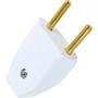 Imagem de Pino Macho 2 Polos Perlex Macico 10A Branco 1041Brc/10 - Kit C/10