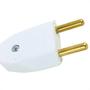 Imagem de Pino Macho 2 Polos Perlex Macico 20A Branco 1046Brc/10 - Kit C/10