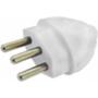 Imagem de Pino Macho 2 Polos+Terra Daneva 20A Branco Dn1616 - Kit C/12