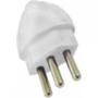 Imagem de Pino Macho 2 Polos+Terra Daneva 20A Branco Dn1616 - Kit C/12