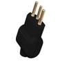 Imagem de Pino Prensa Cabo Macho Interneed 2 Polos+Terra 10A. Preto 61694 - Kit C/10 Pecas