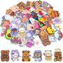 Imagem de Pinos bonitos para mochilas, 50 pcs kawaii pinos, acrílico pinos estéticos para sacos da menina, hoodies, chapéus, jaquetas decorativas