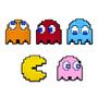 Imagem de Pins Bottons Jibbitz para Babuche Pac Man 5 unidades