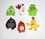 Imagem de Pins Jibbitz para babuche angry bird kit com 6