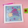 Imagem de Pintura De Diamante Strass Diy 5D Infantil Kit C/ Moldura
