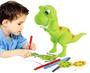 Imagem de Pintura projetor para crianças, prancheta de desenho de dinossauros Aprenda a desenhar