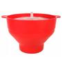 Imagem de Pipoqueira de Silicone Balde Pipoca Para Microondas Sem Óleo Dobrável Com Tampa Saudável Sem BPA