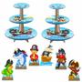 Imagem de Piratas Kit 2 Baleiros Com 6 Displays De Mesa