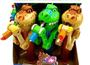 Imagem de Pirulito Com Brinquedo Kids Dino Chomp Kit com 3 Unidades