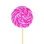 Imagem de Pirulito Psicodélico Rosa E Branco Com 50 Unidades Martinha