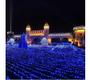 Imagem de Pisca Azul Fio Transparente 200 Lâmpadas 8 Funções Led 127v 15m