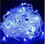 Imagem de Pisca Led 100 Lâmpadas Fio Transp. Azul 10mts