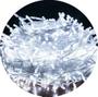 Imagem de Pisca Led 100 Lâmpadas Fio Transp. Branco Frio 10mts