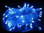 Imagem de Pisca - pisca  100 leds led azul 8f fio transparente 127v - 15102