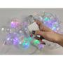 Imagem de Pisca Pisca 12 Bolas Natal Super Led 3 Metros Natalino Controle 8 Modos Iluminaçao Arvore de Natal Decoraçao Casa Porta Janela Varanda Jardim Quintal
