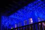 Imagem de Pisca Pisca Com 400 leds Azul Cortina Cascata Natal Decoração Natalina 110v 8 Funções