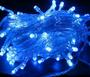 Imagem de Pisca Pisca Cordão De 100 LED azul 10 Metros 127v Decoração Para Natal Luz Fio Transparente